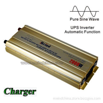 High Quality PSW Pure Sine Wave Built-in Charger UPS DC 12V to AC 220V Sufficient 2000W Peak 4000W Power Inverter